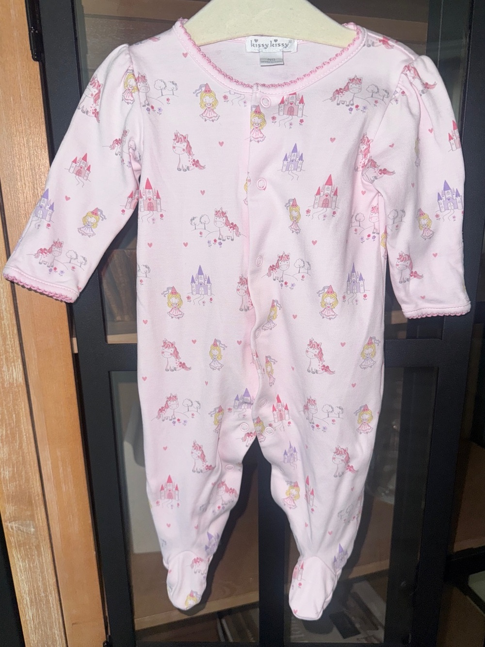 Kissy Kissy pima footies fairlyland unicorns castle princess baby girl newborn